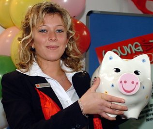 Bild: Mit Schwein zum Ausbildungsplatz