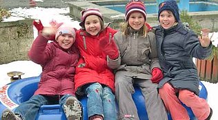 Bild: Ohne Kontrolle im Schnee