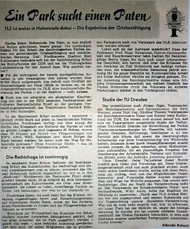 Bild: Zeitungsbeitrag