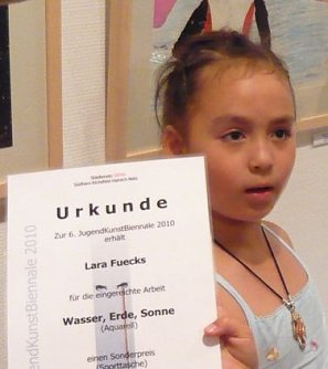 Start zur Jugendkunstbiennale (Foto: privat)