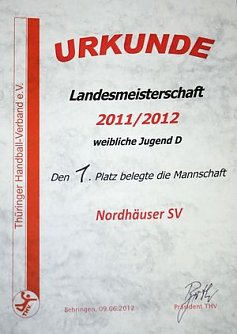 Urkunde (Foto: privat)