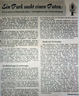 Zeitungsbeitrag (Foto: Autor)