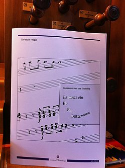 Kinderliedvariationen f&uuml;r die Orgel (Foto: Christian Kropp)