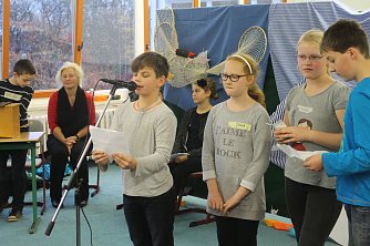 Die Pr&auml;sentation der Ergebnisse war eine Mischung aus Audioeinspielung und B&uuml;hnenshow (Foto: Angelo Glashagel)