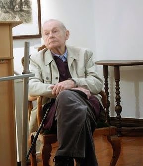 Groh w&auml;hrend der Vernissage (Foto: privat)