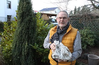 Fr&uuml;her Beruf, heute Hobby - der Geologe im Ruhestand, Reiner Kirsch aus Nordhausen (Foto: Angelo Glashagel)