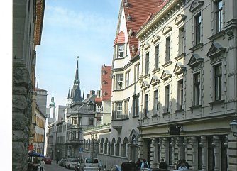Rathausstra&szlig;e in Halle (Foto: Heidelore Kneffel)