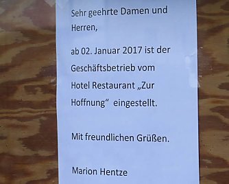 Hier wird sich keine T&uuml;r mehr &ouml;ffnen (Foto: nnz)