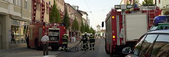 Feuerwehr in Bahnhofstra&szlig;e (Foto: nnz)