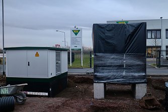 Das Herzst&uuml;ck der Anlage ist noch ordentlich verpackt (Foto: Angelo Glashagel)