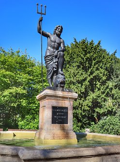 Der Neptunbrunnen auf der Promenade sprudelt wieder (Foto: Pressestelle Stadt Nordhausen)