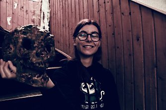 Anja Lehmbach freut sich schon auf die Gruselfeier (Foto: agl)