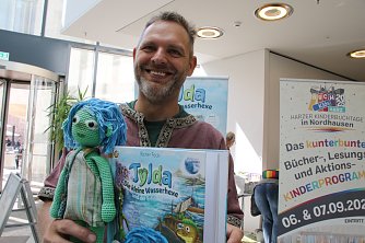 Ricner Fock hat die "Buchkidsharz" mit gegr&uuml;ndet und freut sich schon auf die n&auml;chste Harzer Kinderbuchmesse im September (Foto: agl)
