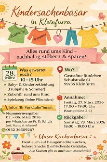 Plakat zum Basar (Foto: Veranstalter)