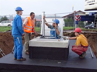 Erstbegehung Wasserz&auml;hlerschacht (Foto: Wasserverband Nordhausen)