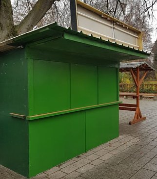 Bild: Der Weihnachtsmarktstand von Klaus Polle