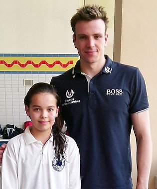 Bild: Svenja Kurzius mit Paul Biedermann