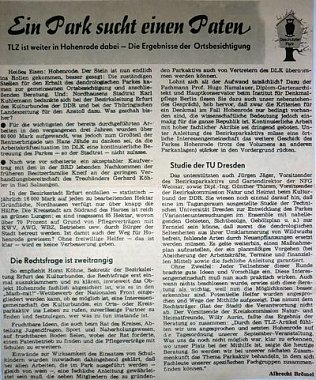 Bild: Zeitungsbeitrag