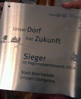 Bild: Siegertafel