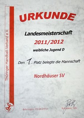 Urkunde (Foto: privat)