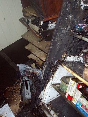 Brand in Heringen (Foto: A. Liesegang)