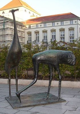 Das Kranichpaar - 2003 (Foto: Stadtverwaltung Nordhausen)