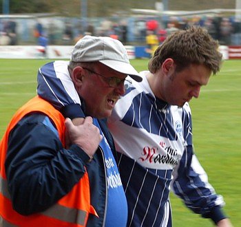 Torsten Klaus muss verletzt den Platz verlassen (Foto: nnz)