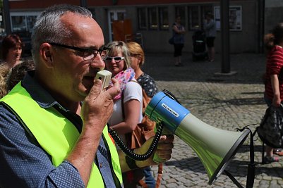 Gewerkschaftssekret&auml;r Falk Ludwig (Foto: Angelo Glashagel)