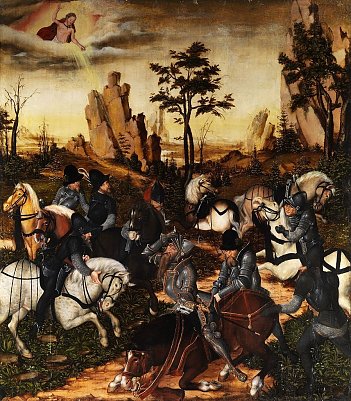 Die Bekehrung des Heiligen Paulus, gemalt von Lucas Cranach dem J&uuml;ngeren, 1547-49 (Foto: Museum Tabakspeicher)