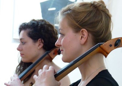 Cellisten im Nordh&auml;user Kunsthaus (Foto: Dr. Wolfgang R. Pientka)