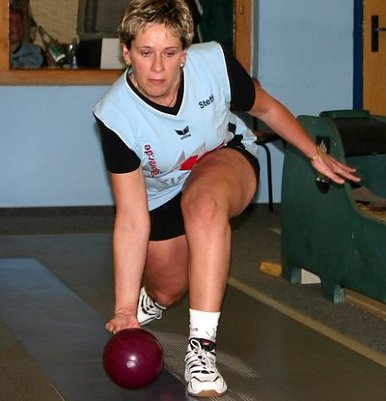 &Uuml;berragend: Steffi Boenki stellt den Bahnrekord ein. (Foto: Uwe Tittel)