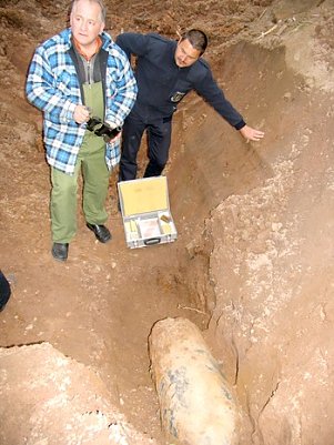 Die Bombe ist entsch&auml;rft (Foto: P. Grabe)