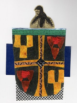 Katrin R&ouml;der - Collagen in der Dichterst&auml;tte Sarah Kirsch in Limlingerode (Foto: Heidelore Kneffel)