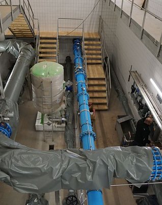 Blick in das neue Bediengeb&auml;ude (Foto: WVN/S. Schedwill)