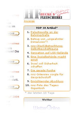 nnz-intern: Hitparade (Foto: nnz)