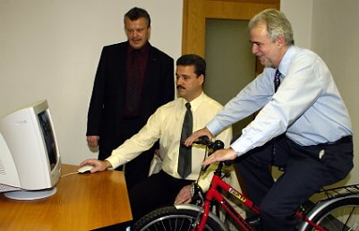 Minister strampelte sich ab (Foto: nnz)