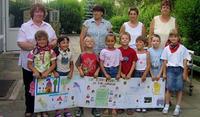 Kinder sagen danke (Foto: nnz)