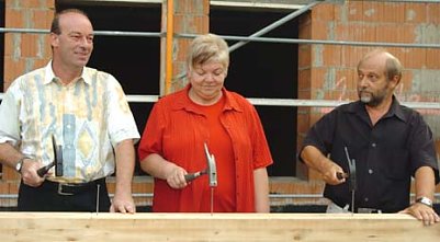 Richtkranz &uuml;ber der Morgenr&ouml;te (Foto: nnz)
