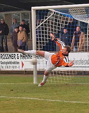Das 3:0 - Elfmeter von Klaus (Foto: nnz)