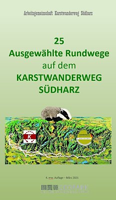 Eine Brosch&uuml;re, 25 ausgew&auml;hlte Rundwege (Foto: F&ouml;rderverein Deutsches Gipsmuseum und Karstwanderweg )