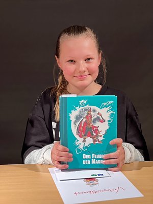 Konnte sowohl im Vorlesen als auch im Pr&auml;sentieren besonders &uuml;berzeugen - Charlotte Hesse (Foto: Herder Gymnasium Nordhausen)