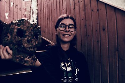 Anja Lehmbach freut sich schon auf die Gruselfeier (Foto: agl)