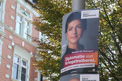 Jugendliche 55: mit Sarah Wagenknecht geht das "BSW" in den Landtagswahlkampf (Foto: agl)
