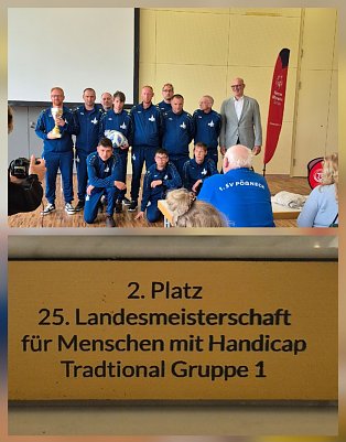 Die Fu&szlig;baller der Nordth&uuml;ringer Lebenshilfe sind Vizemeister geworden.  (Foto: Stefan Kronberger)
