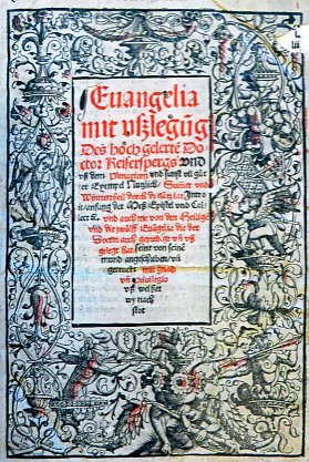 Bild: Titelblatt Evangelien