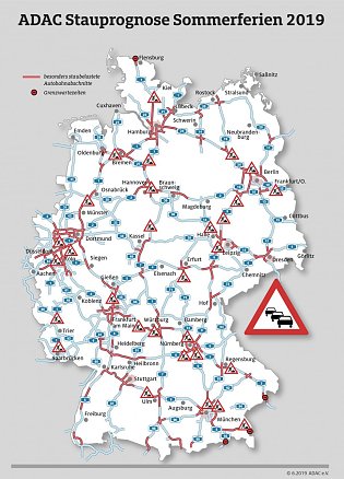 Bild: ADAC Stauprognose f&uuml;r die Sommerferien