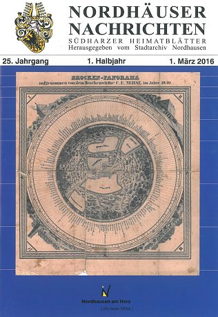 Bild: Ausgabe Nummer 1 in 2016 - die Nordh&auml;user Nachrichten erscheinen ab sofort nur noch halbj&auml;hrlich
