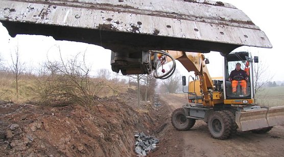Graben gezogen (Foto: nnz) Graben gezogen (Foto: nnz)