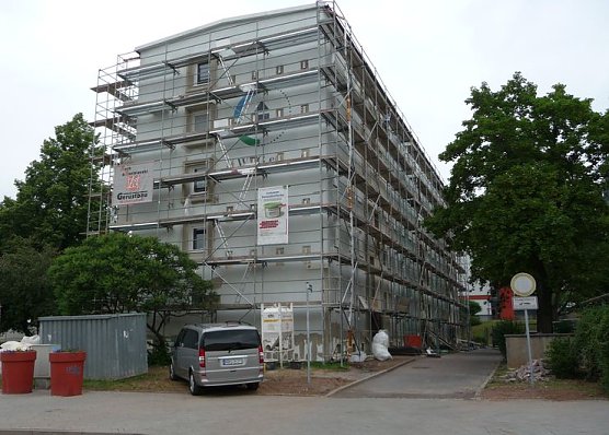Sanierung in der Neustadtstra&szlig;e (Foto: WBG)