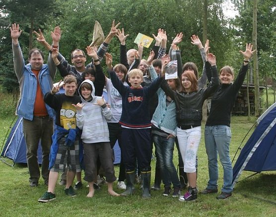 Zelten zum Abschluss (Foto: privat) Zelten zum Abschluss (Foto: privat)